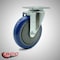 Service Caster 5 Inch SS Blue Polyurethane Wheel Swivel Top Plate Caster Set SCC-SS20S514-PPUB-BLUE-4 - alternate 4